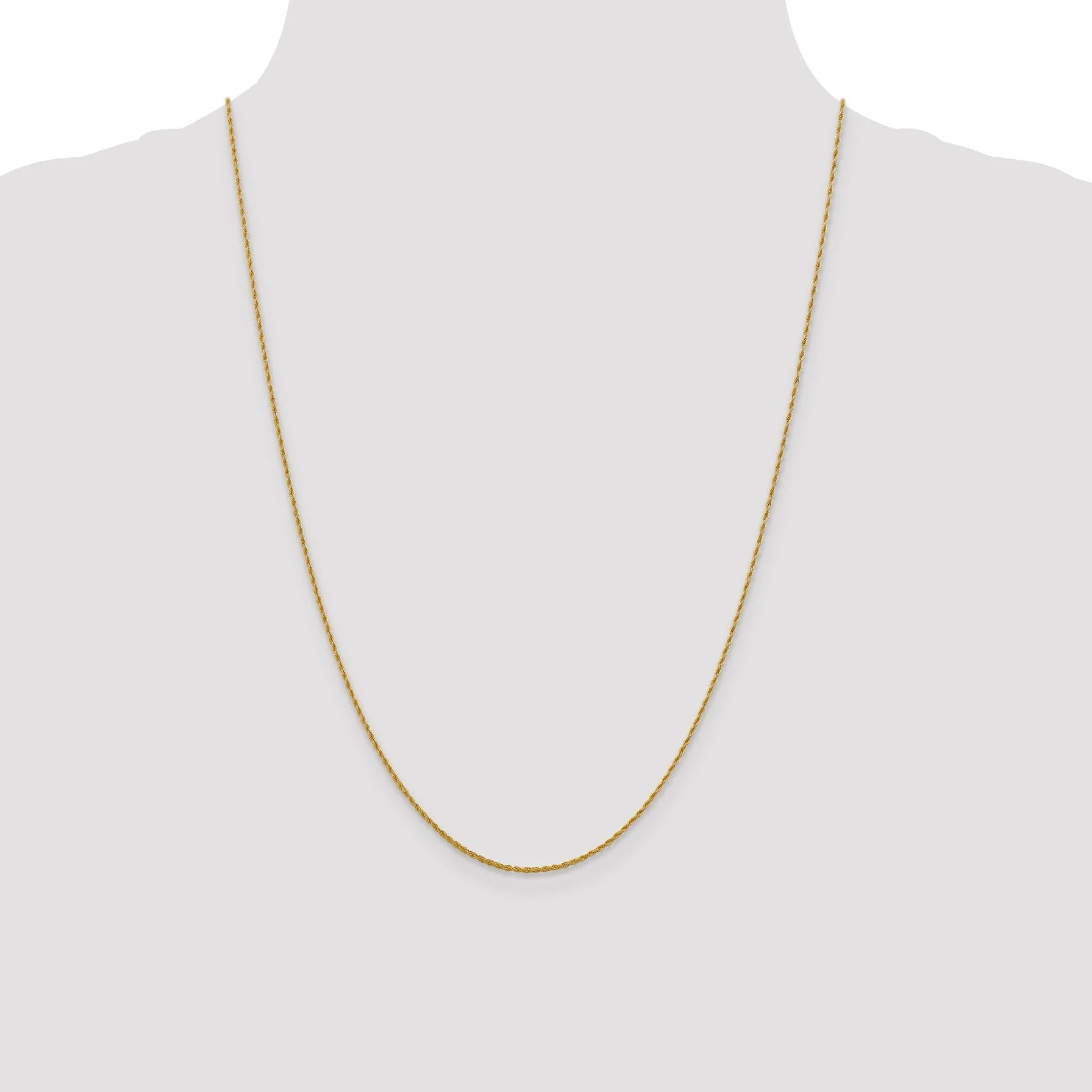 Leslie 10k Yellow Gold 1.2 mm Loose Rope Chain