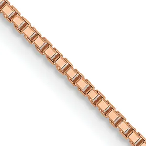 Leslie 14K Rose Gold 1 mm Octagonal Sparkle Box