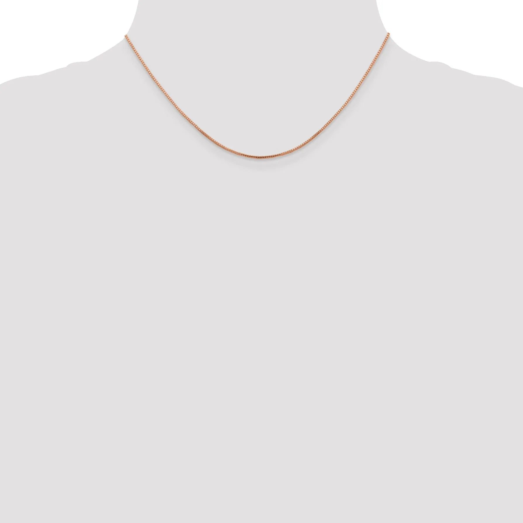 Leslie 14K Rose Gold 1 mm Octagonal Sparkle Box