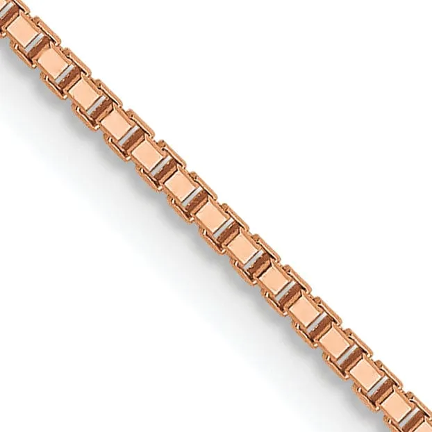 Leslie 14K Rose Gold 1 mm Octagonal Sparkle Box