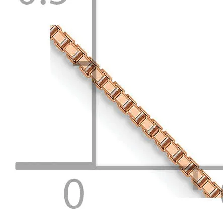 Leslie 14K Rose Gold 1 mm Octagonal Sparkle Box
