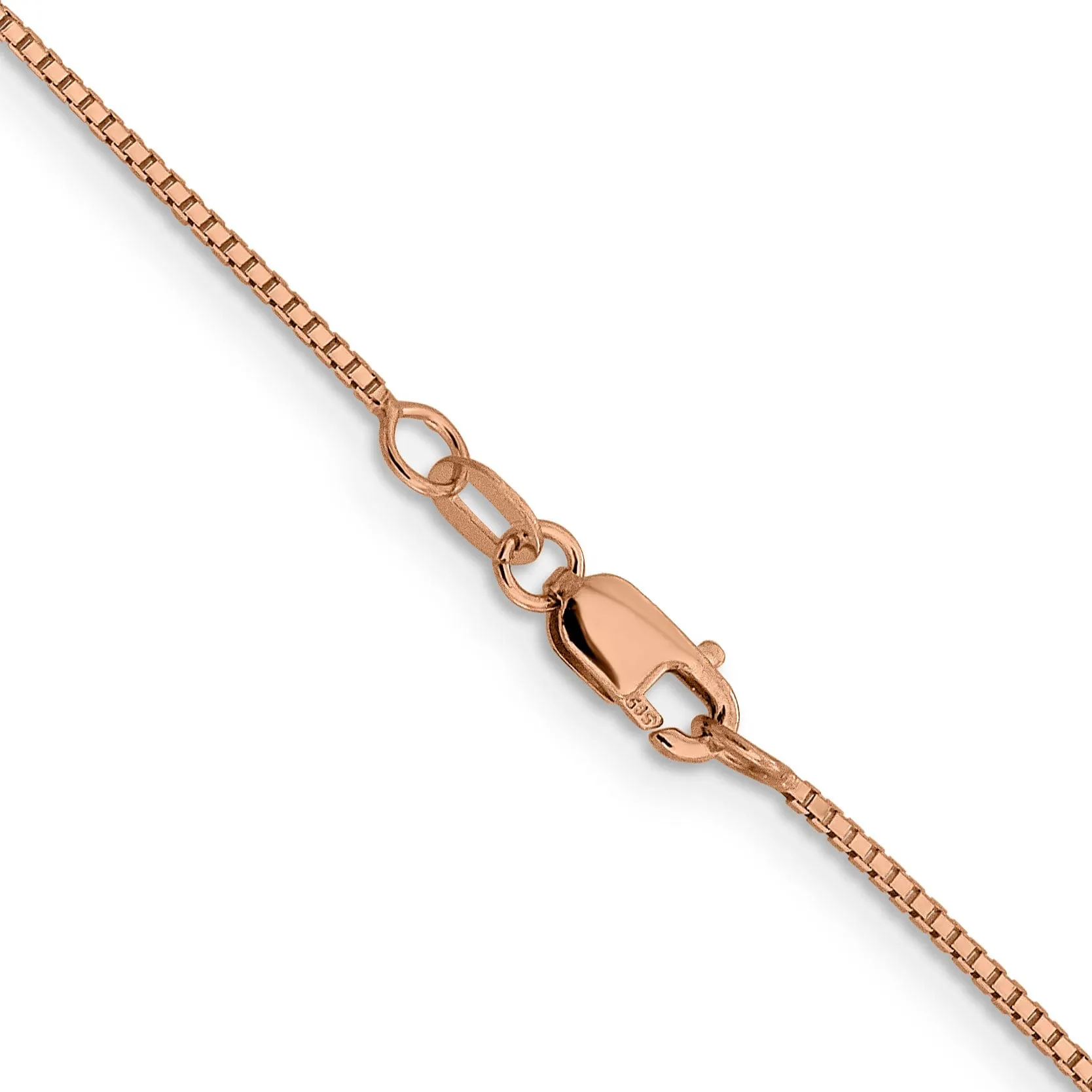 Leslie 14K Rose Gold 1 mm Octagonal Sparkle Box