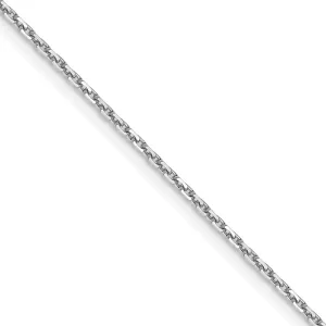 Leslies 14K White Gold Diamond Cut Cable Chain