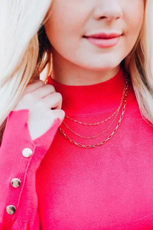 Level Up Layered Necklace - Gold