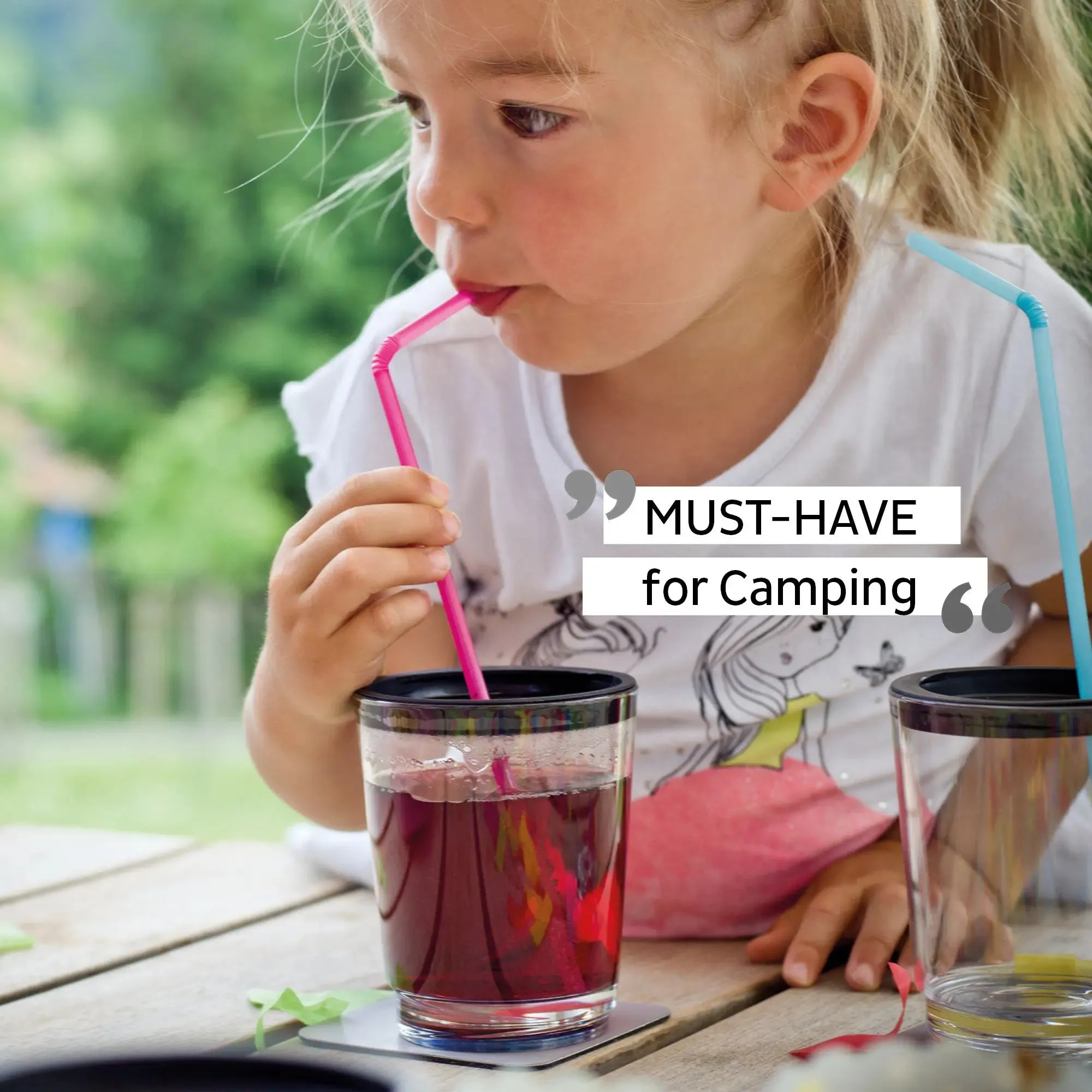 Lid with straw hole for Magnetic Drinking Cup By Silwy