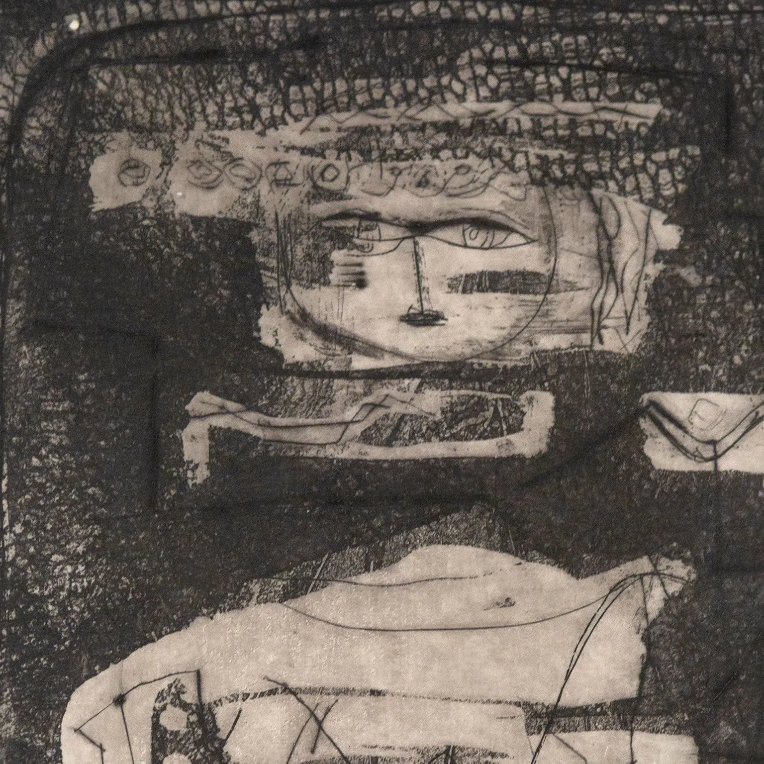 LOUISE NEVELSON "JUNGLE FIGURES III" ETCHING, 1953-1955