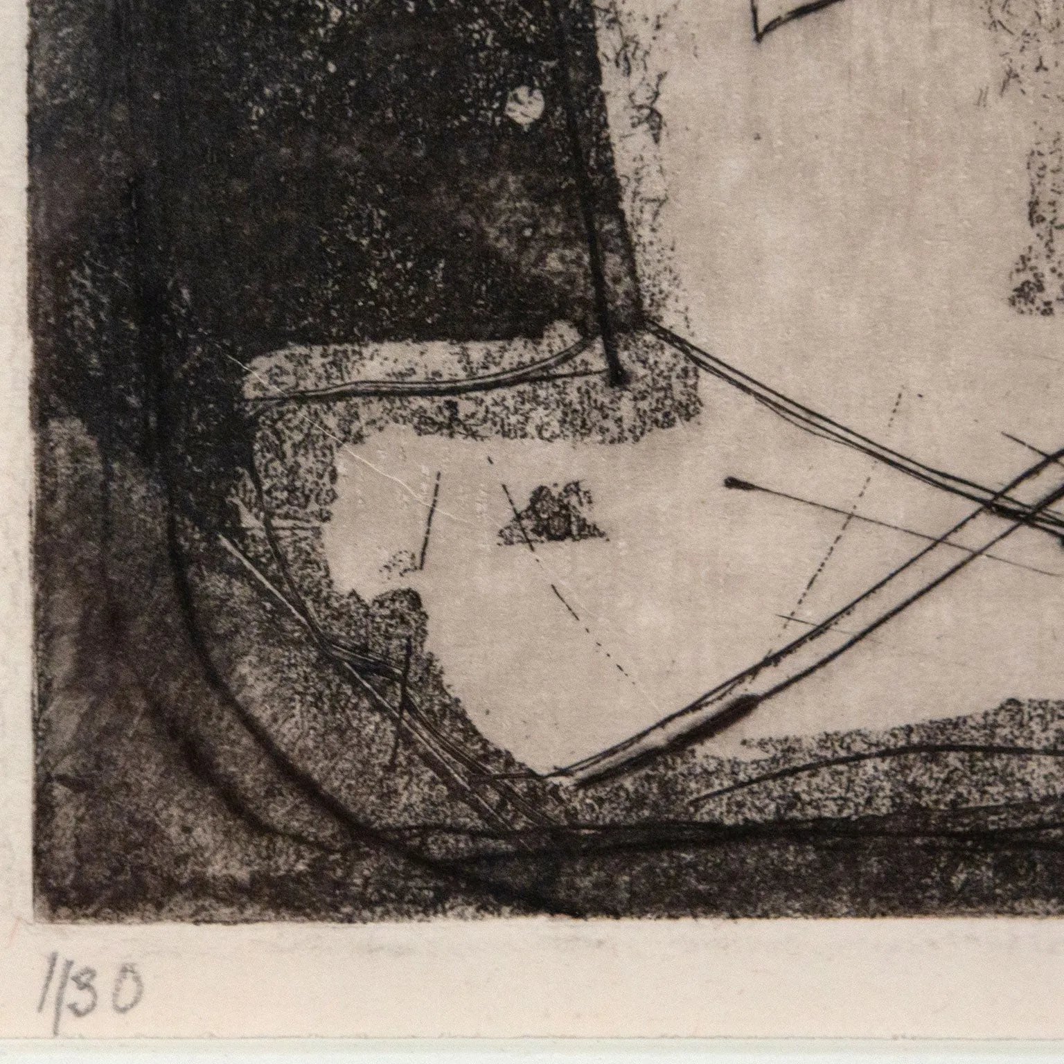 LOUISE NEVELSON "JUNGLE FIGURES III" ETCHING, 1953-1955