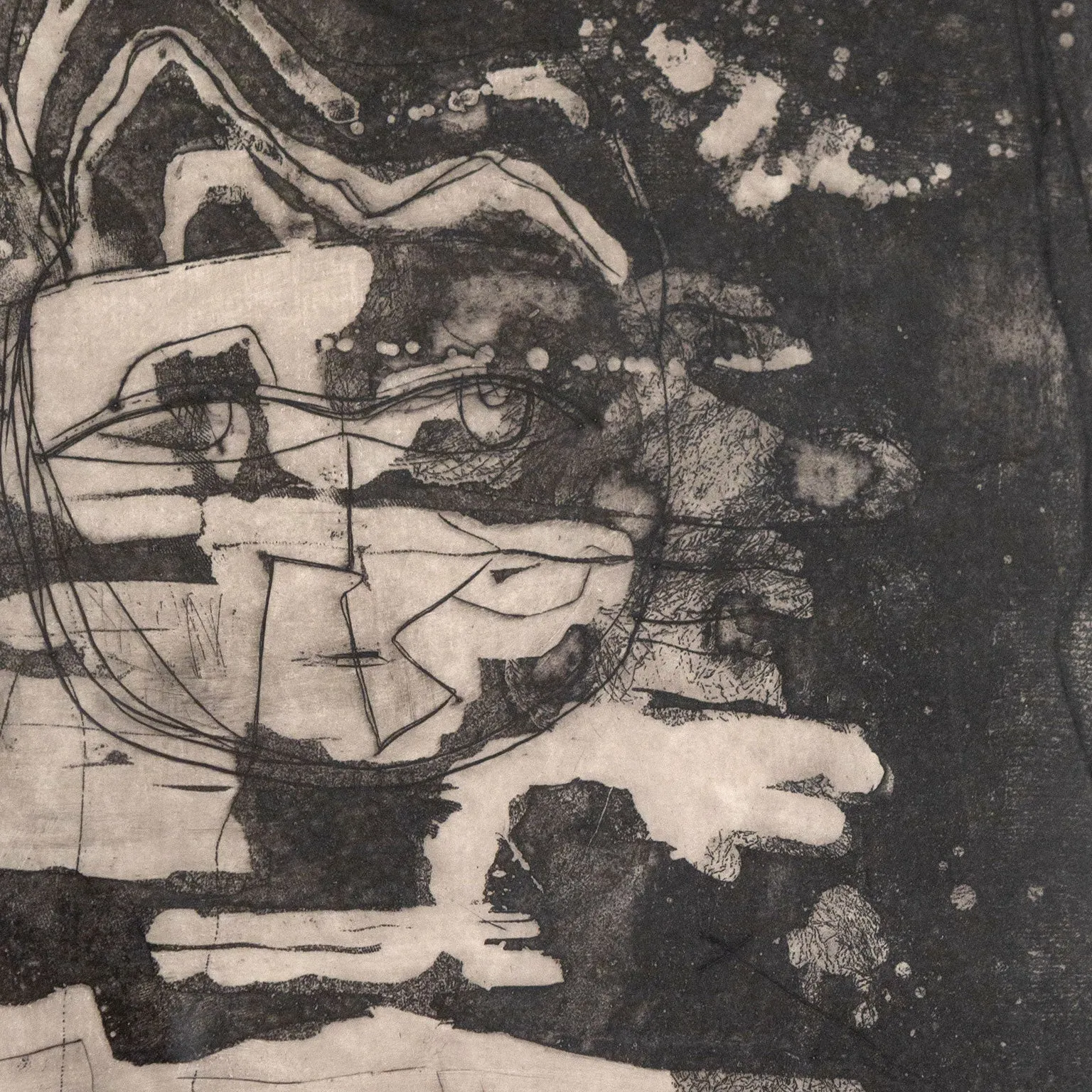LOUISE NEVELSON "JUNGLE FIGURES III" ETCHING, 1953-1955