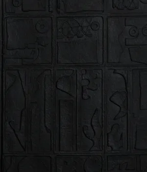 LOUISE NEVELSON "MOON GARDEN" CAST PAPER RELIEF, 1976