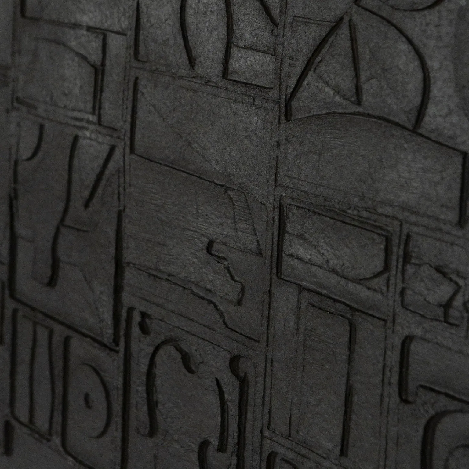 LOUISE NEVELSON "NIGHTSCAPE" CAST PAPER RELIEF, 1975