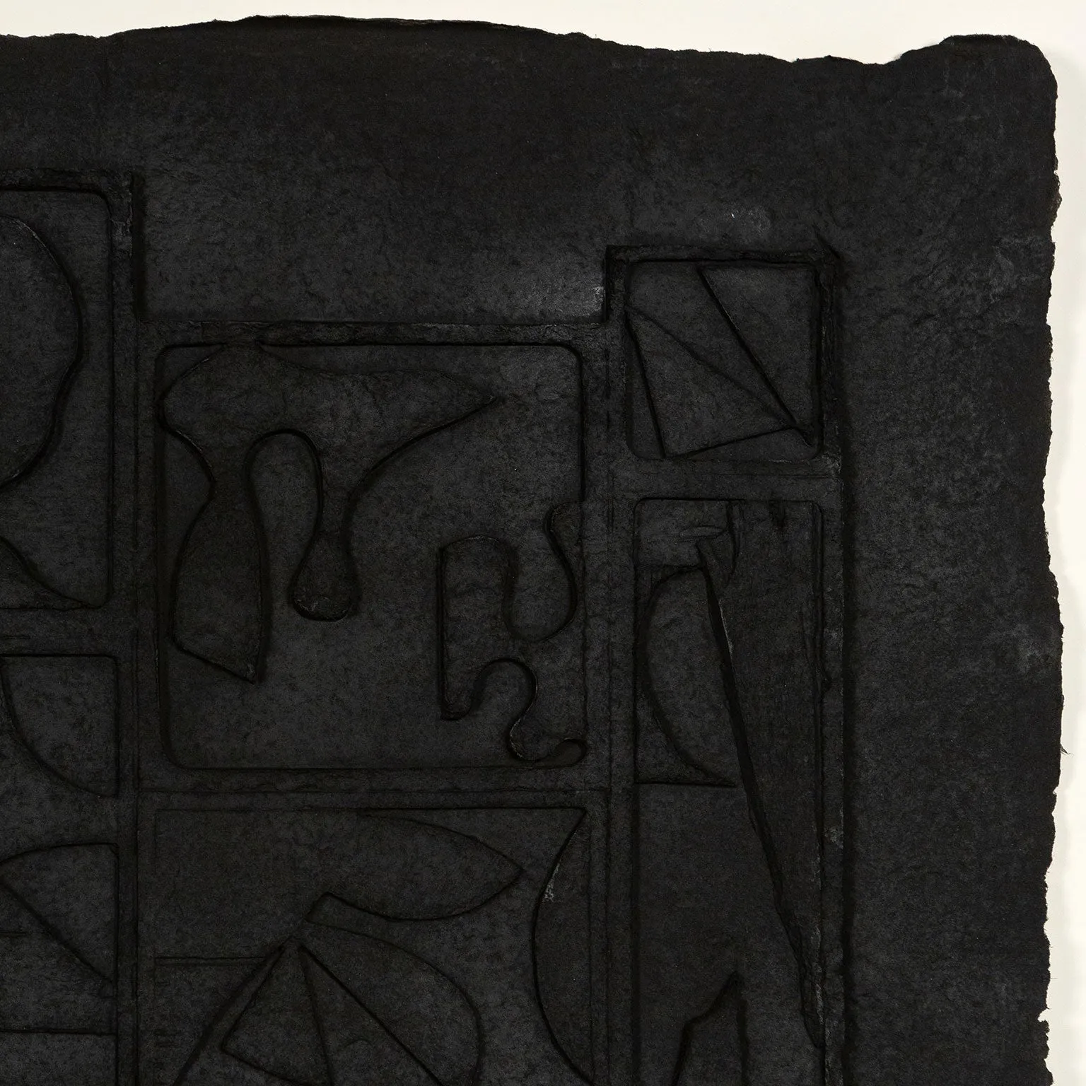 LOUISE NEVELSON "NIGHTSCAPE" CAST PAPER RELIEF, 1975