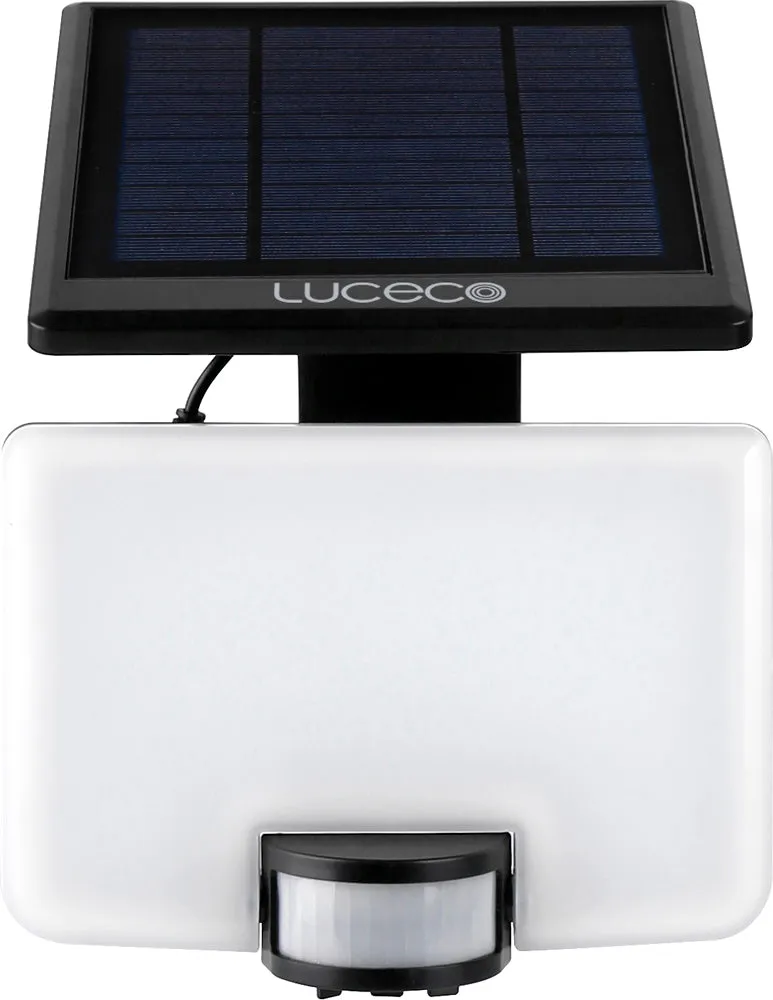 Luceco LEXSF15B40 Solar Guardian Floodlight with PIR Sensor & Detachable Solar Panel 15W 1500lm 4000K