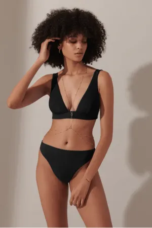 Lucerne High-Waist Bikini Brief - Black