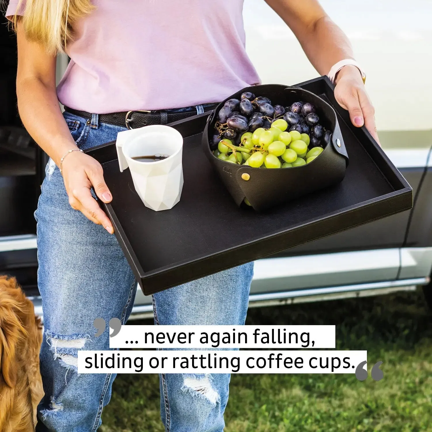 Magnetic TO GO Handle Cup WHITE by Silwy