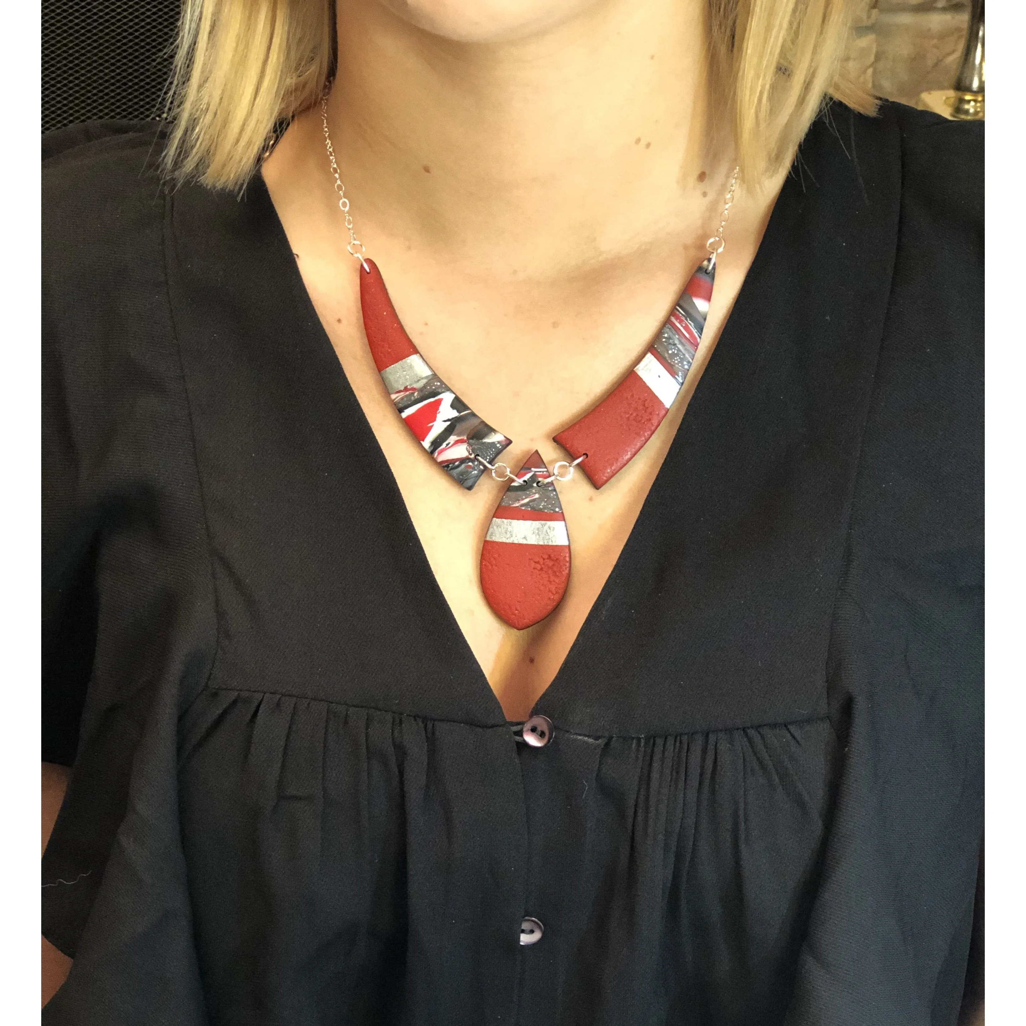Marquise Drop Necklace - Scarlett