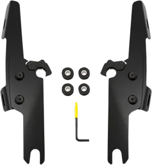Memphis Shades MEB2017 No-Tool Trigger-Lock Mount Kit for Memphis Shades Fats/Slim Windshields - Black
