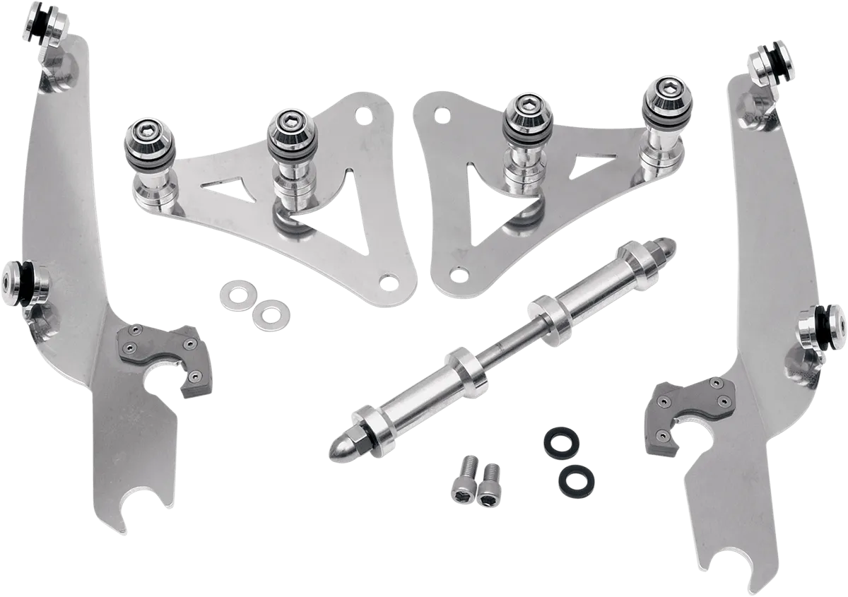 Memphis Shades MEB2017 No-Tool Trigger-Lock Mount Kit for Memphis Shades Fats/Slim Windshields - Black