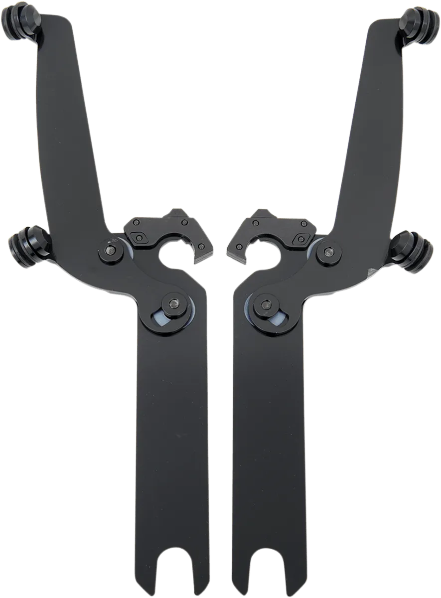 Memphis Shades MEB2017 No-Tool Trigger-Lock Mount Kit for Memphis Shades Fats/Slim Windshields - Black