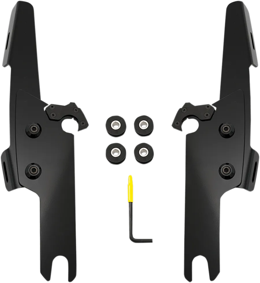 Memphis Shades MEB2017 No-Tool Trigger-Lock Mount Kit for Memphis Shades Fats/Slim Windshields - Black
