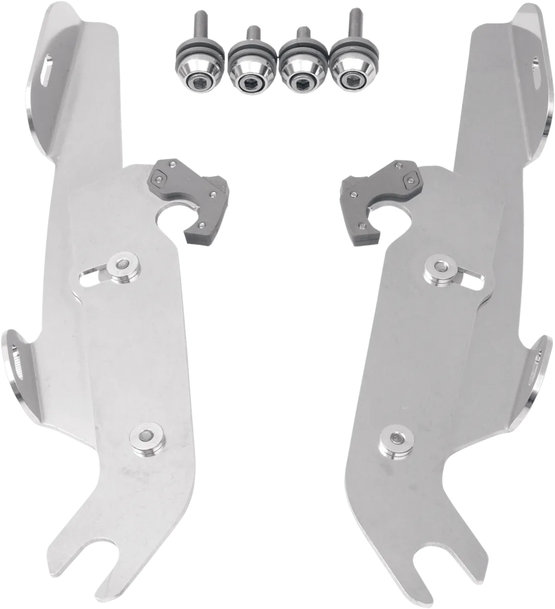 Memphis Shades MEB2017 No-Tool Trigger-Lock Mount Kit for Memphis Shades Fats/Slim Windshields - Black