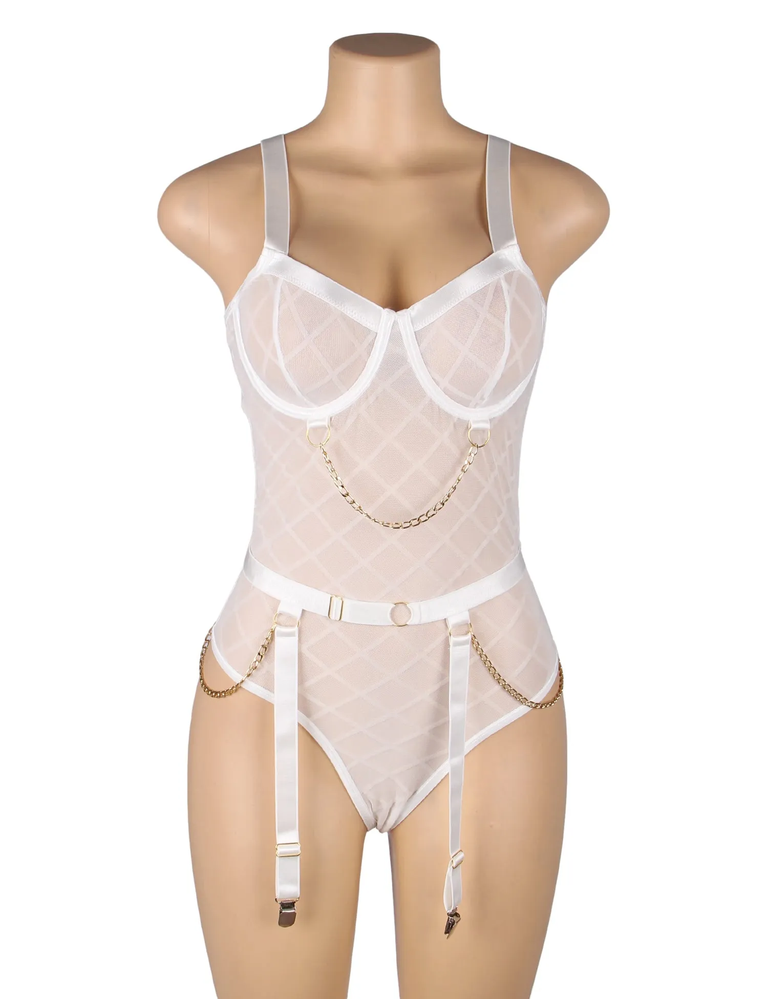 Mesh Chain Bodysuit Hot Egypt Lingerie