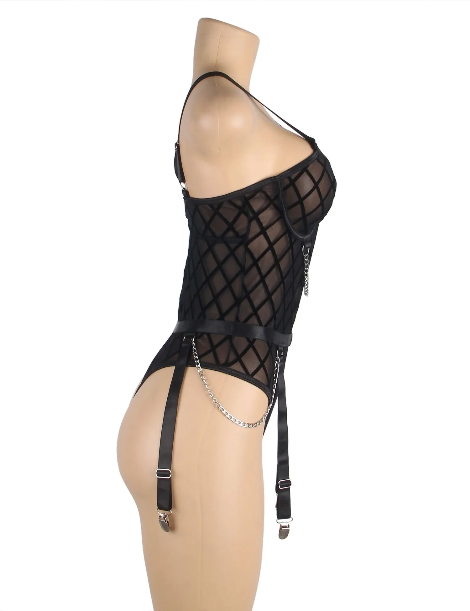 Mesh Chain Bodysuit Hot Egypt Lingerie