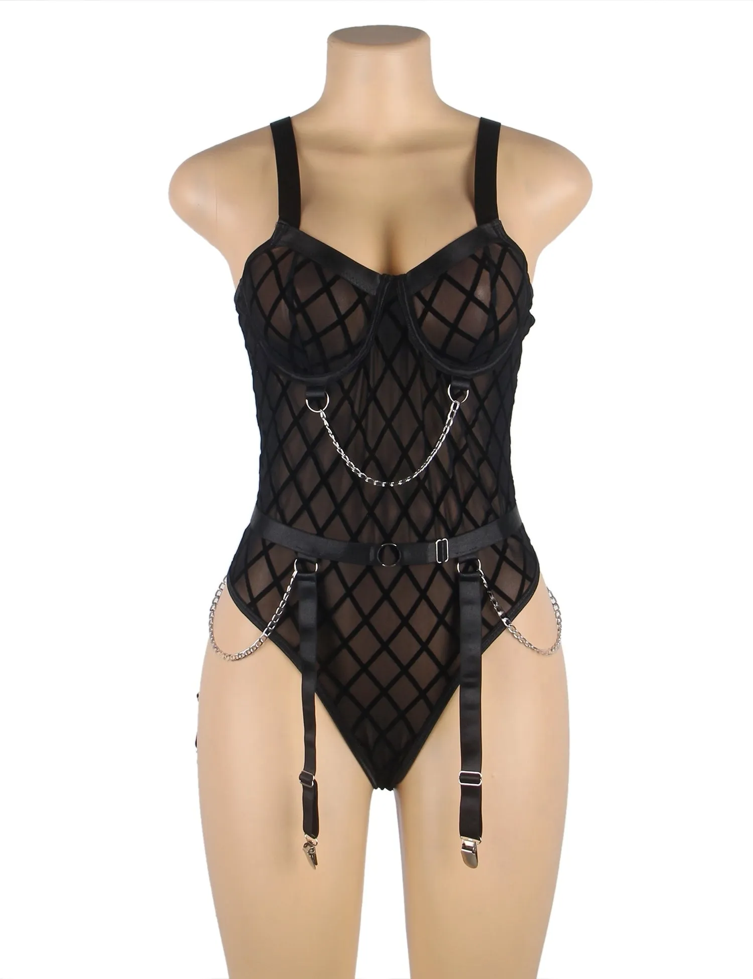 Mesh Chain Bodysuit Hot Egypt Lingerie