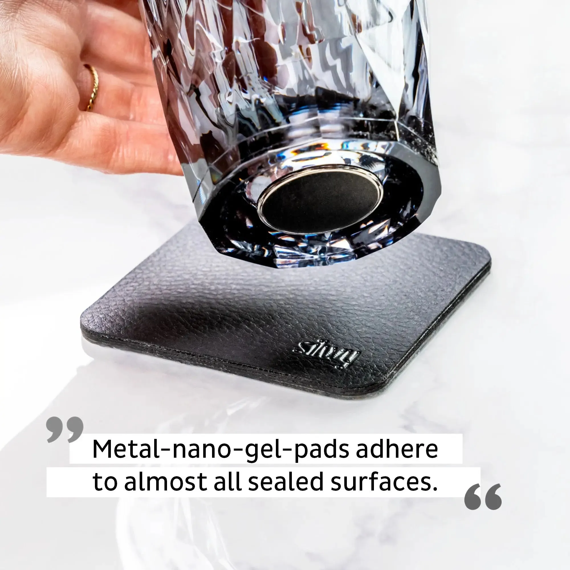 Metal-Nano-Gel-Pads (square) BLACK By Silwy