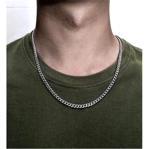 Miami Silver 3mm Link Chain