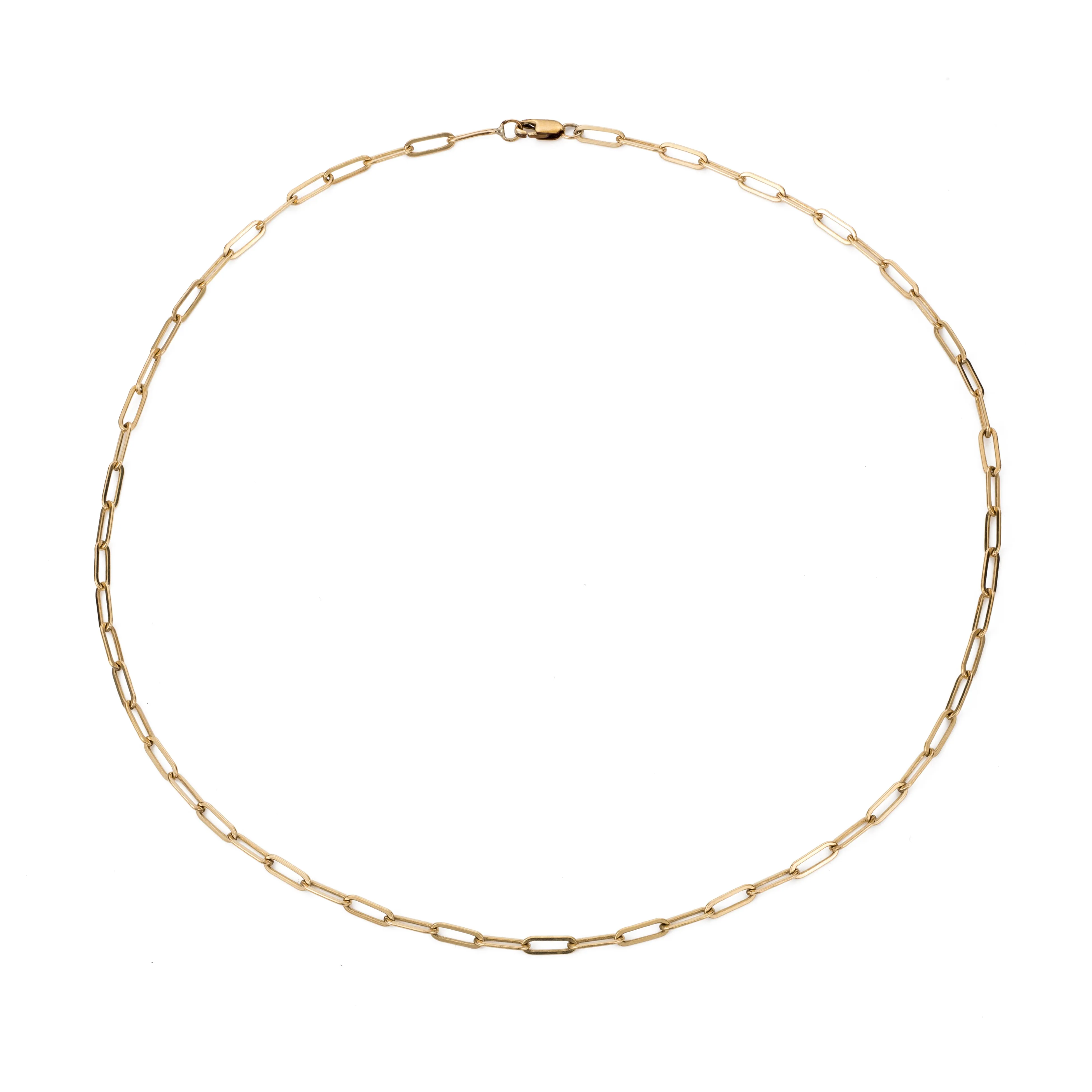 Micro Rectangle Chain Choker - 14K Gold Filled