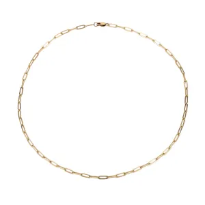 Micro Rectangle Chain Choker - 14K Gold Filled
