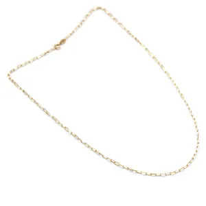 Mini Paperclip Chain Necklace