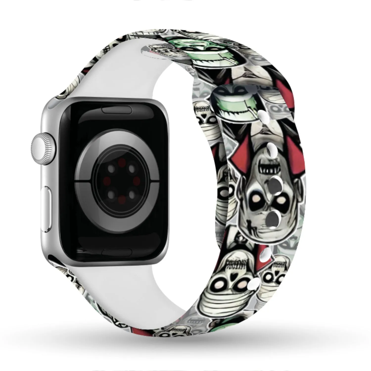 Monster Mash Madness Print | Silicone Watch Band for Apple Watch ®   Watch Face Incl.
