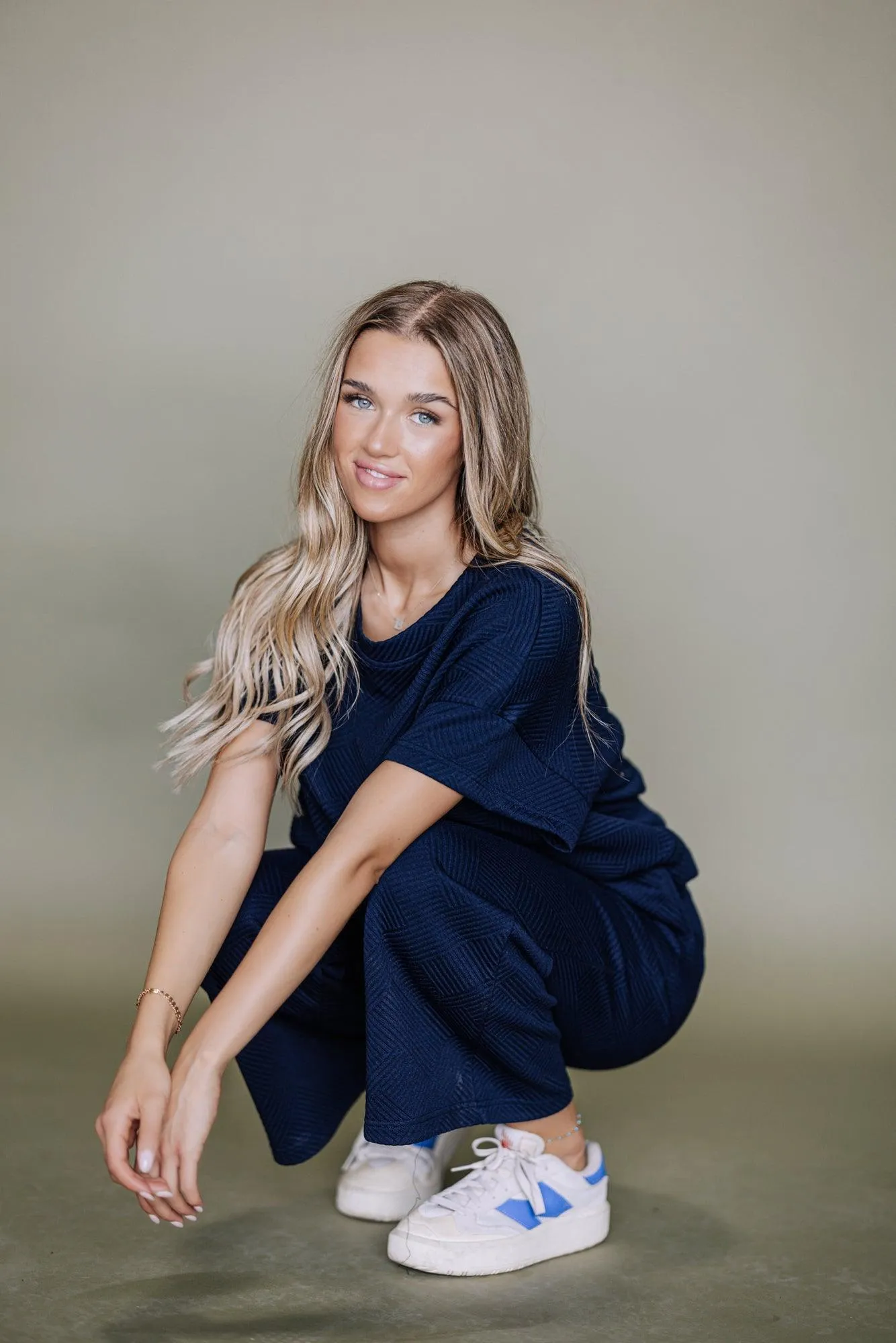 Morrey Sweater Set in Navy
