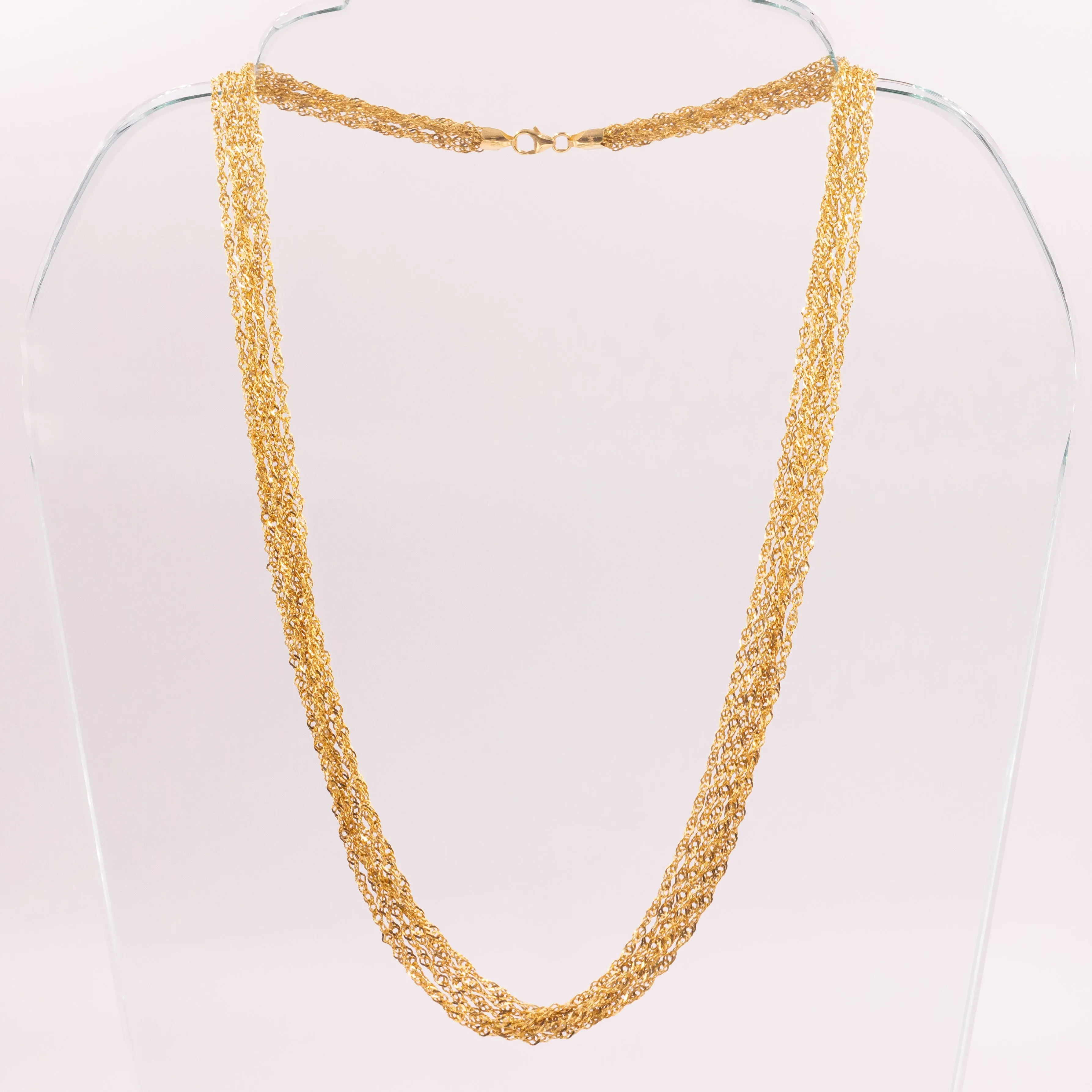 Multi-Chain Gold Necklace
