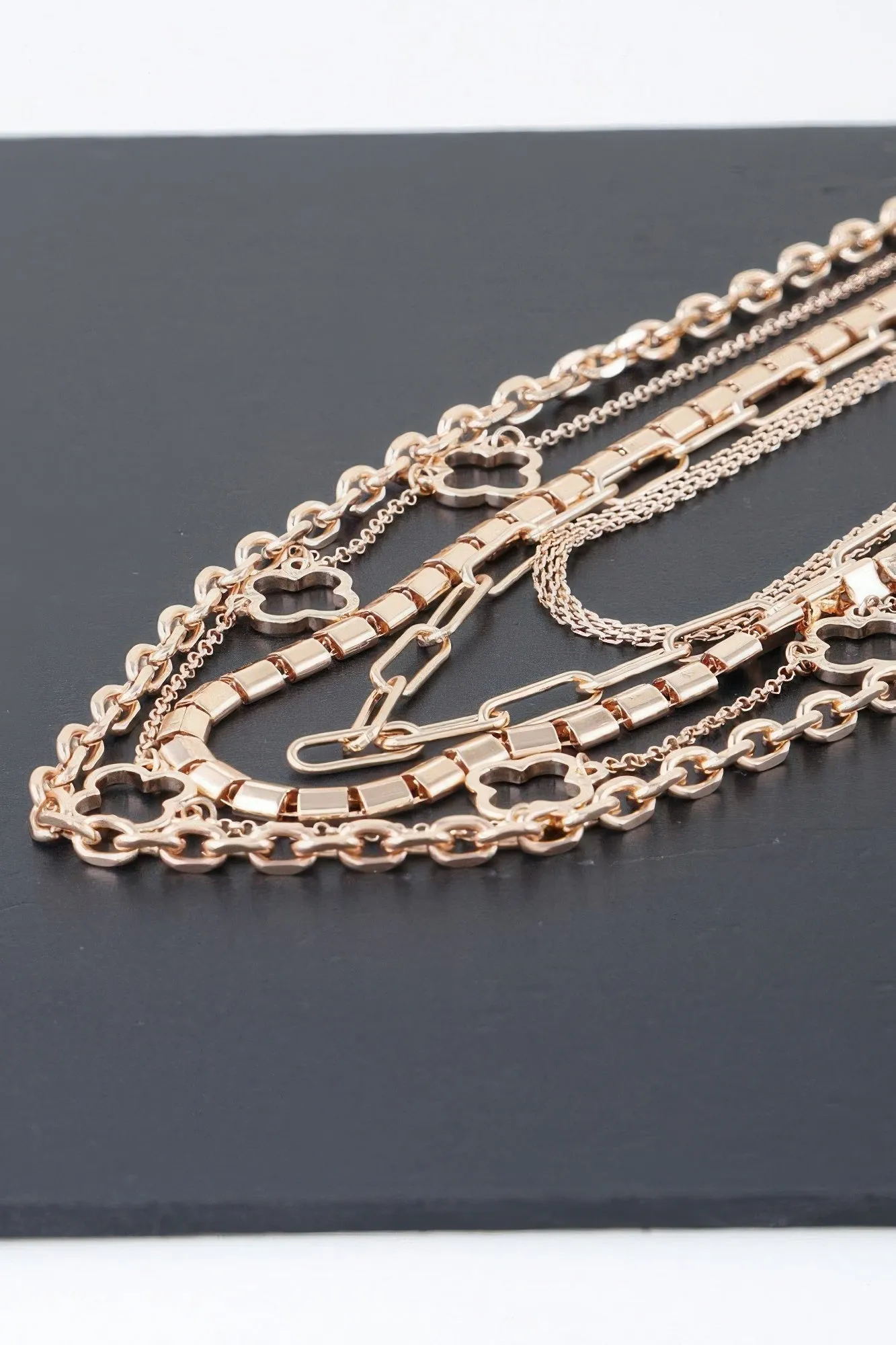 Multi Clover Chain Necklace