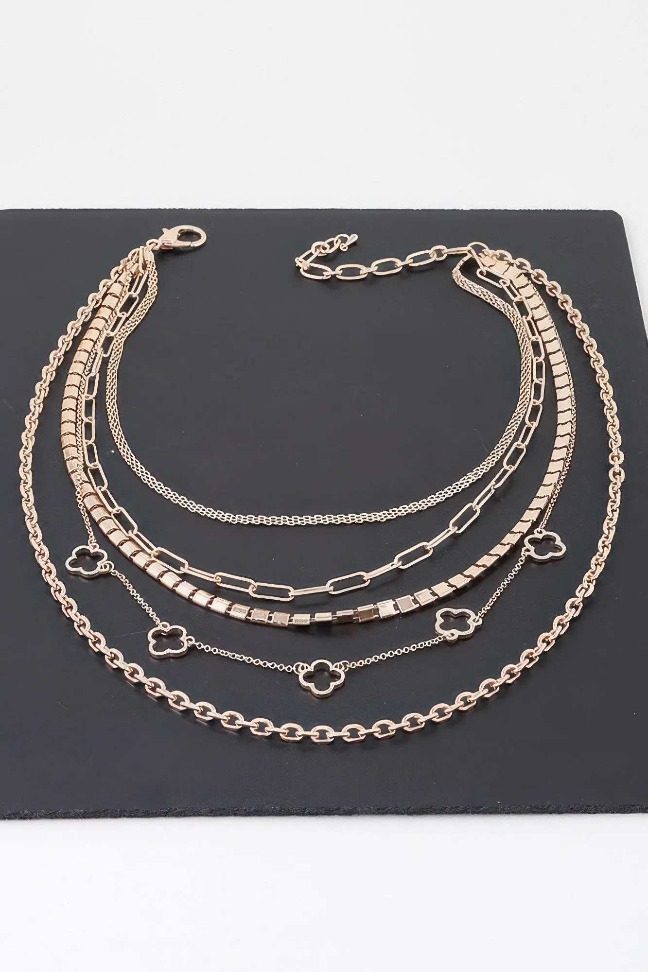 Multi Clover Chain Necklace