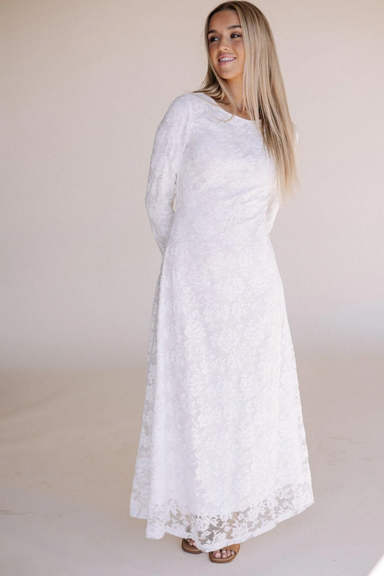 Natalie LDS Temple Dress