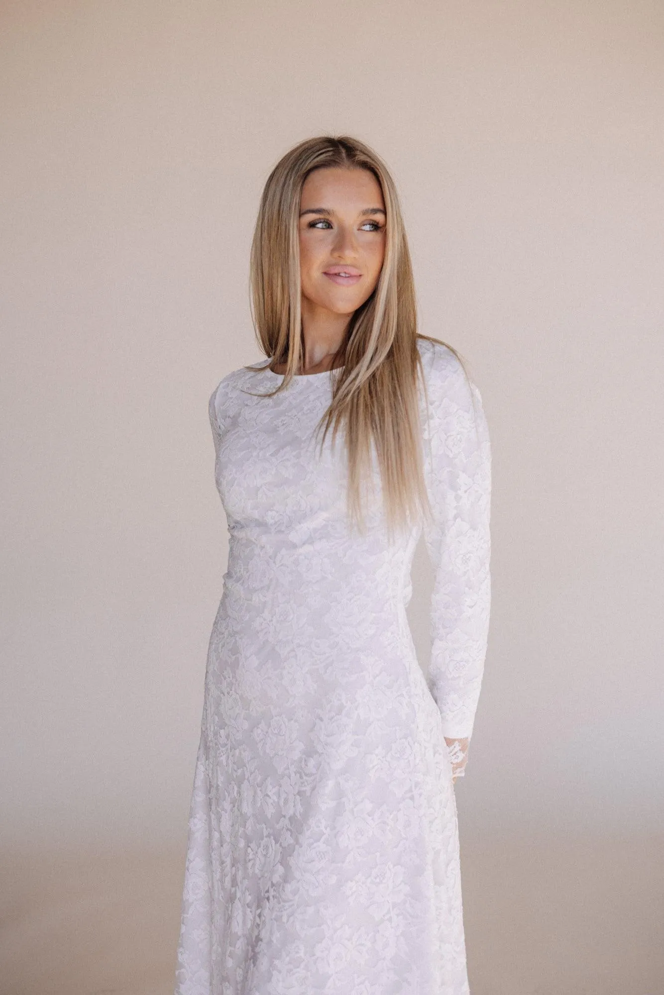 Natalie LDS Temple Dress