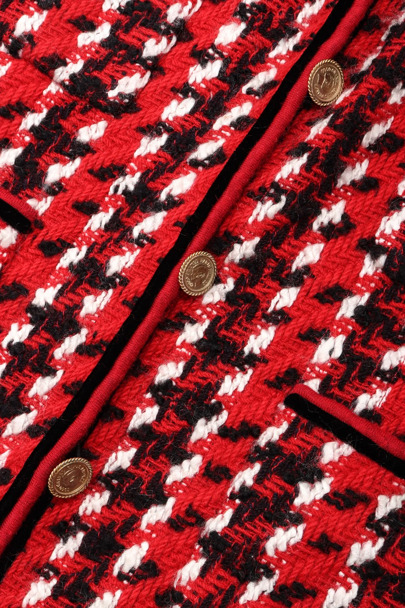 Numbered Couture Houndstooth Jacket