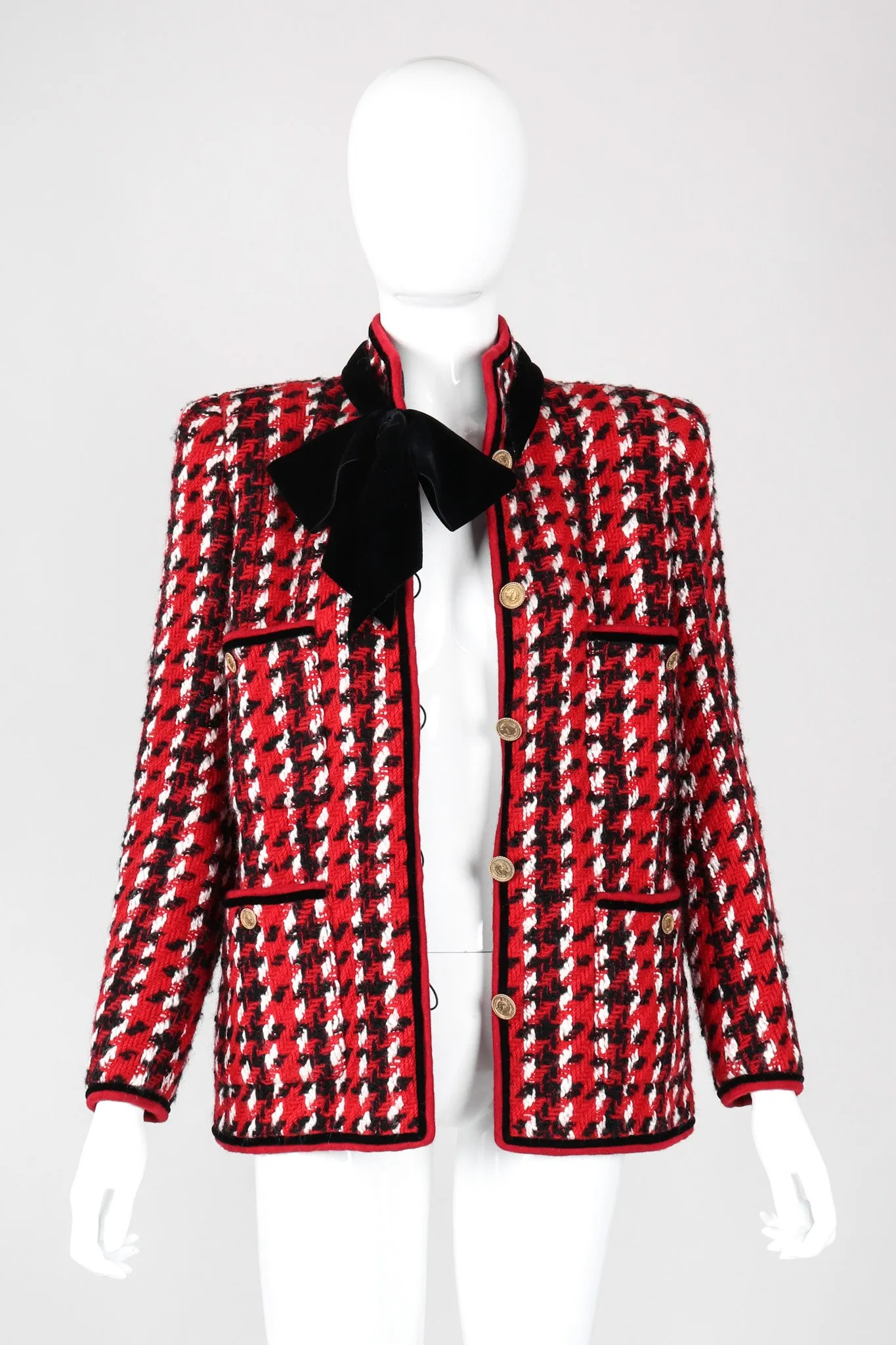 Numbered Couture Houndstooth Jacket