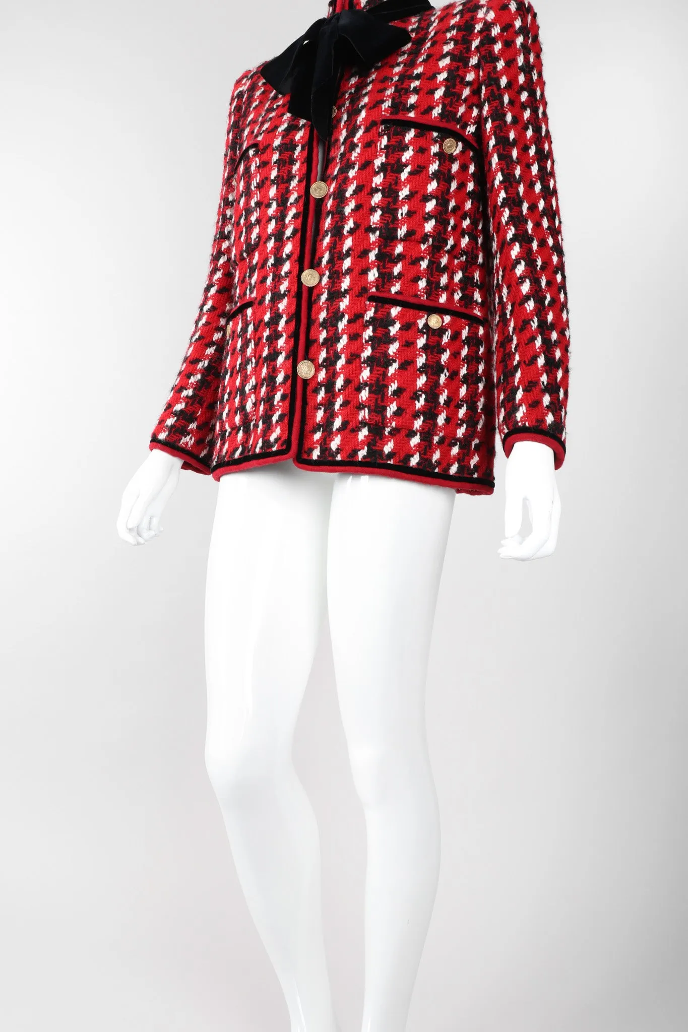 Numbered Couture Houndstooth Jacket