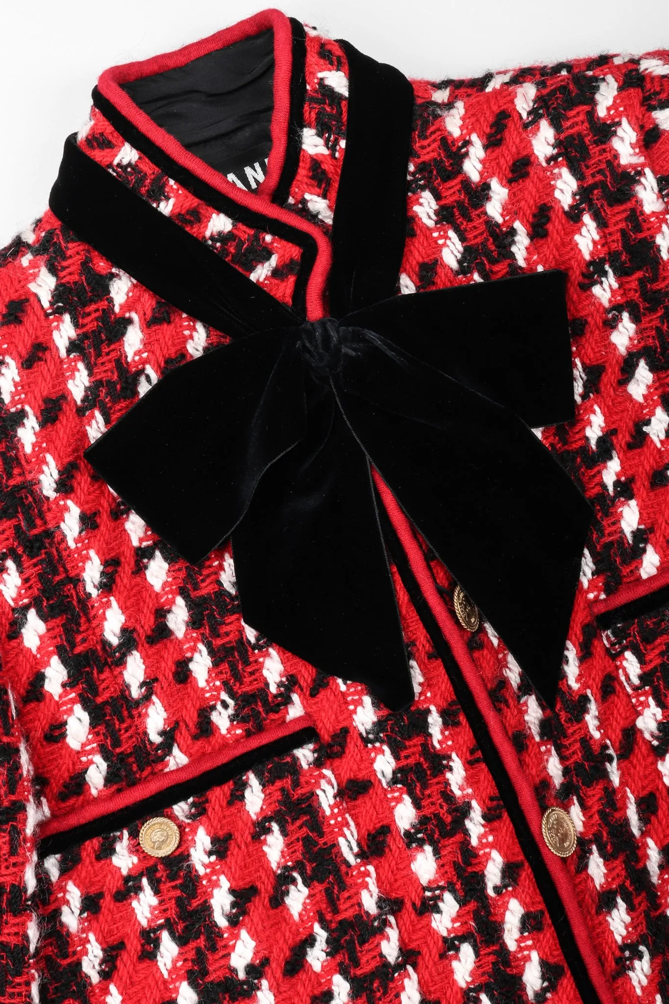 Numbered Couture Houndstooth Jacket