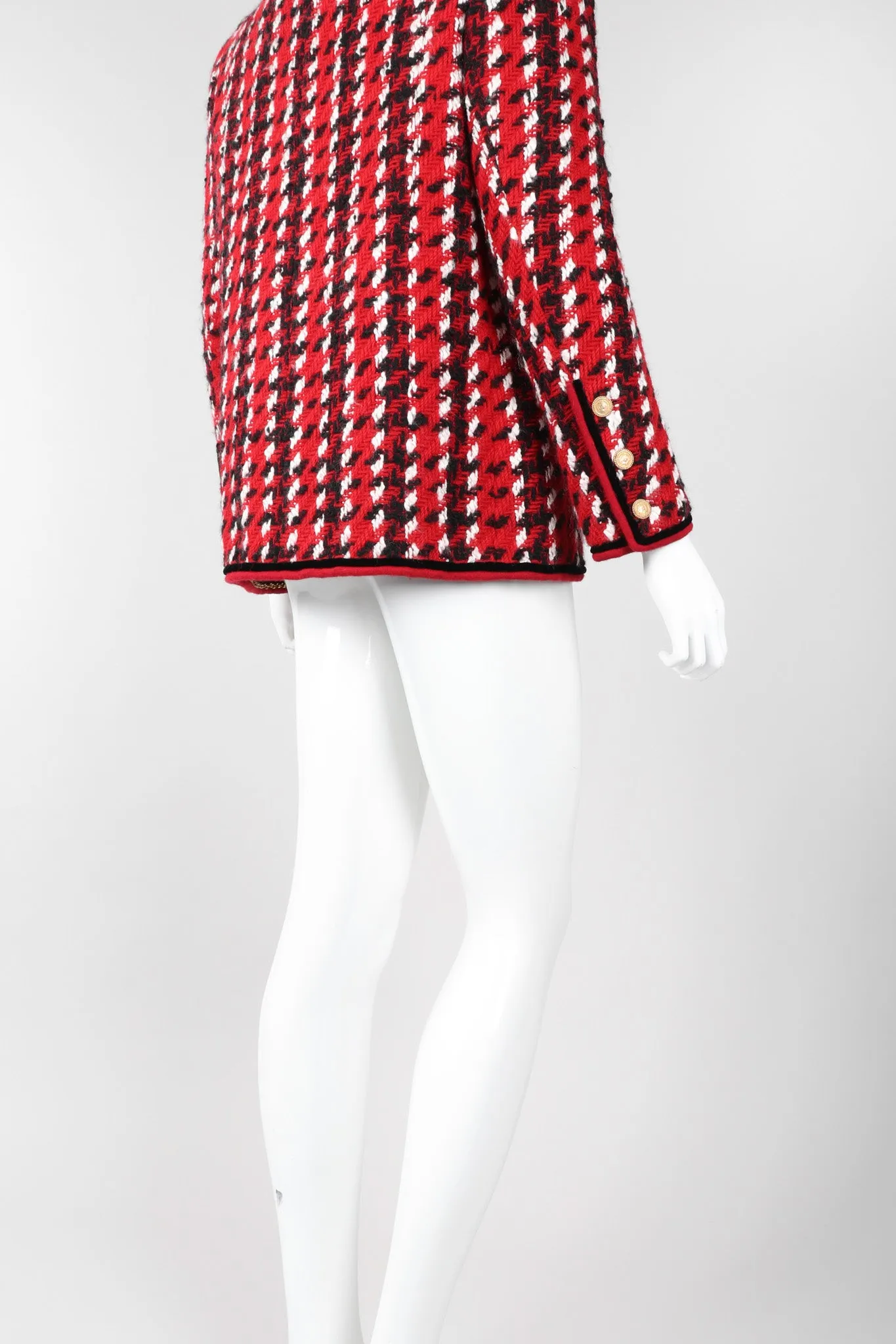 Numbered Couture Houndstooth Jacket