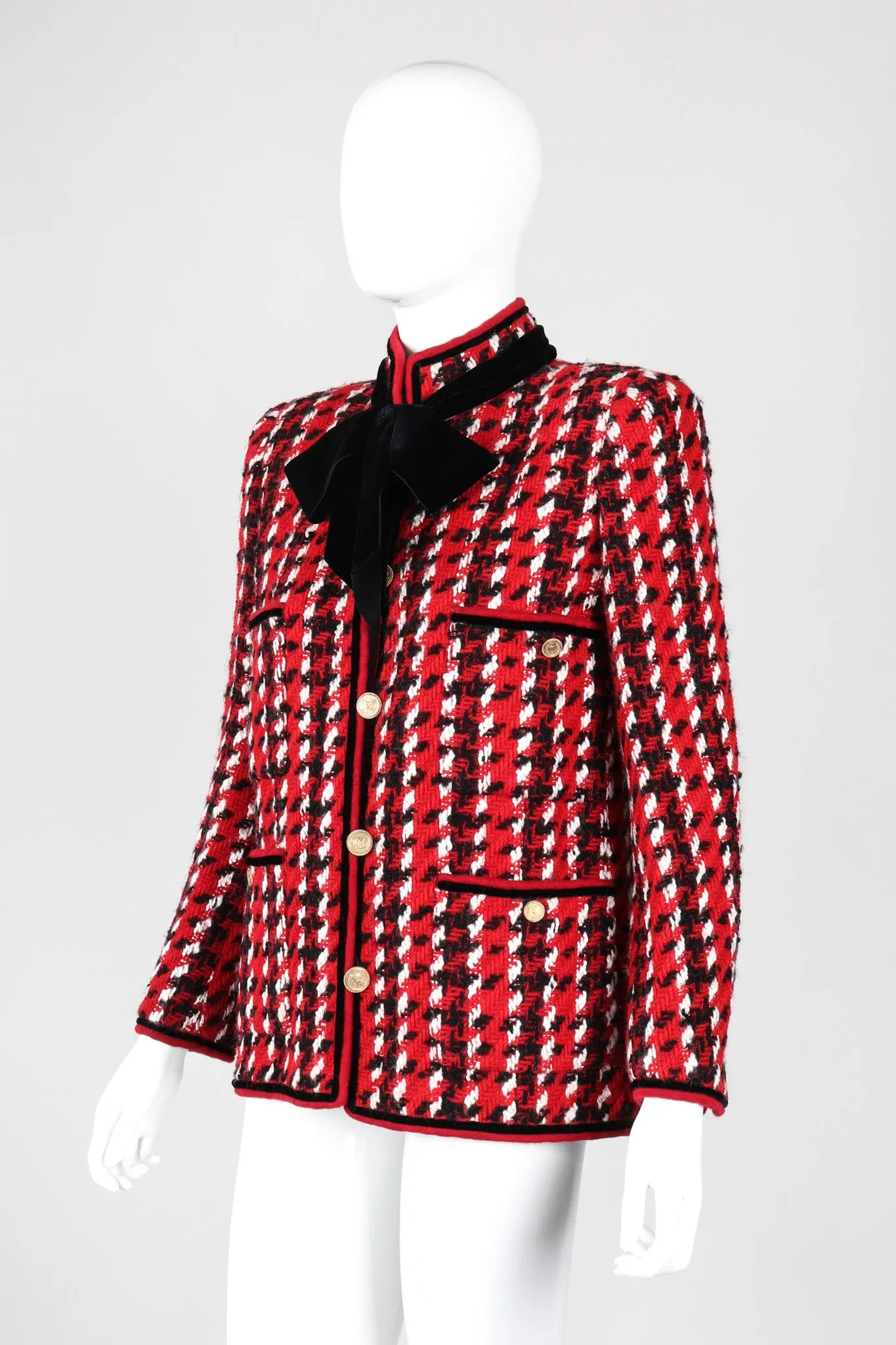 Numbered Couture Houndstooth Jacket