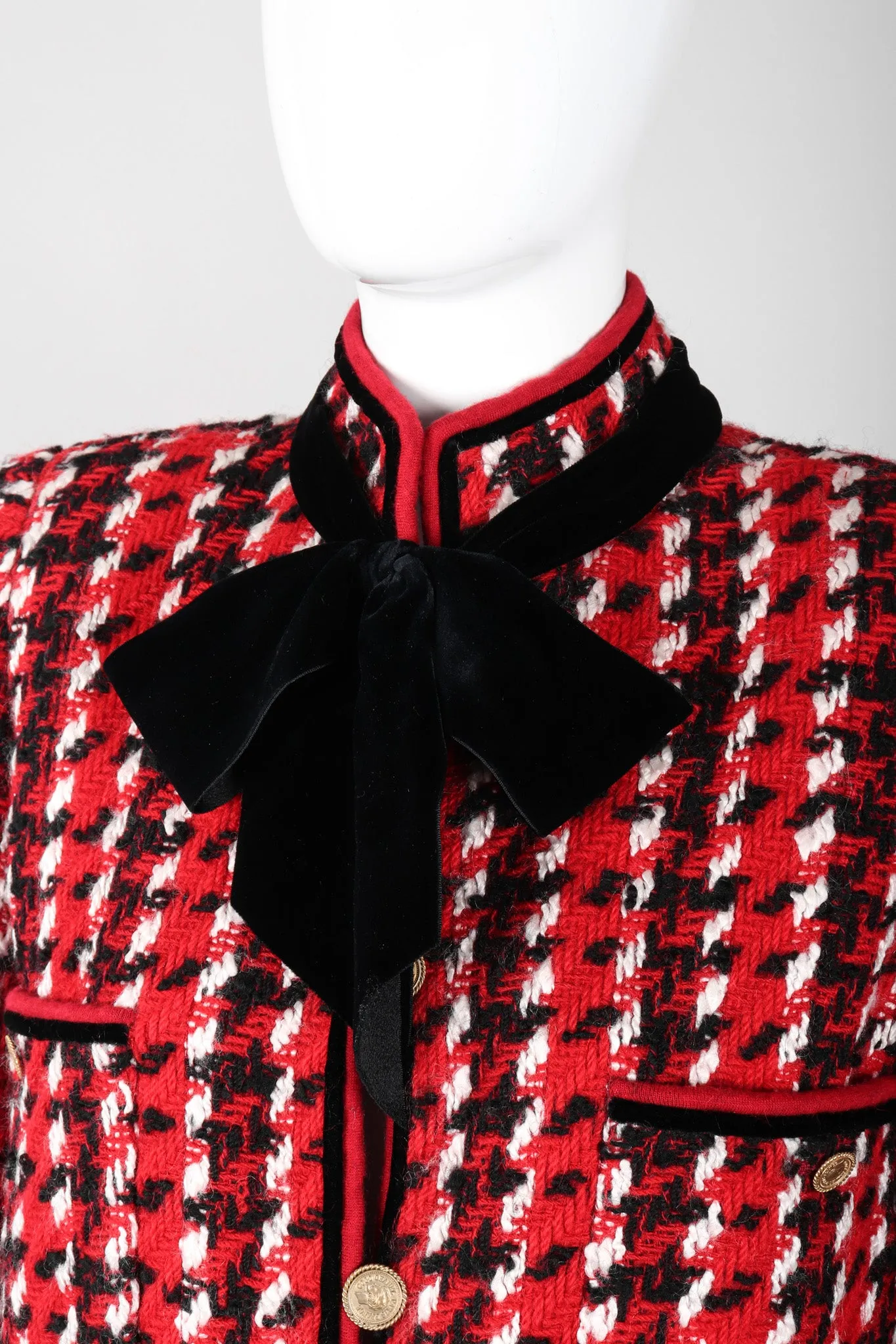 Numbered Couture Houndstooth Jacket