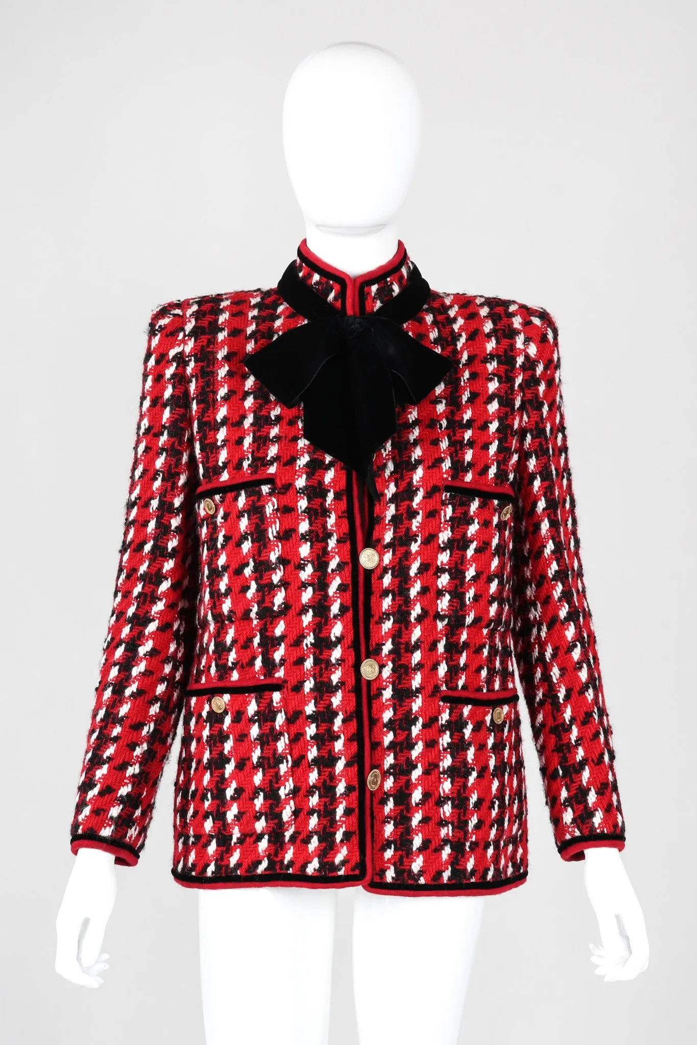 Numbered Couture Houndstooth Jacket