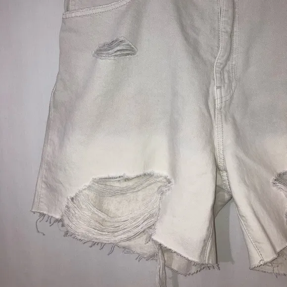NWT Hudson Devon Highrise Distressed Boyfriend Shorts In  Peyote Dip Dye Size 31