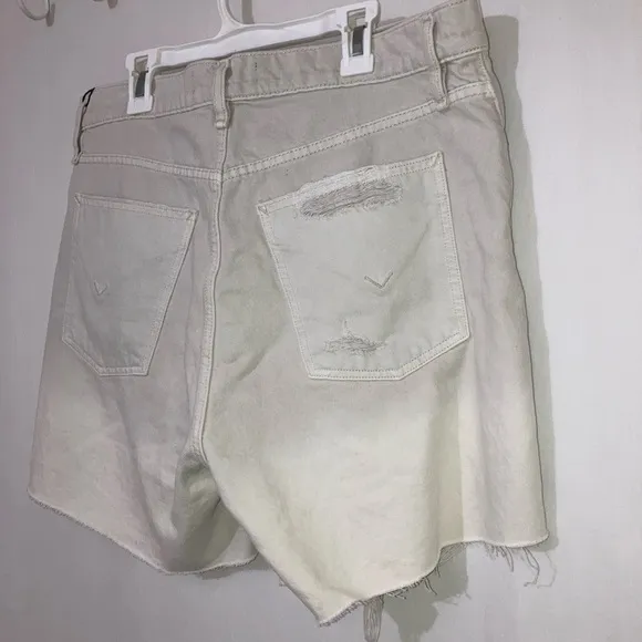 NWT Hudson Devon Highrise Distressed Boyfriend Shorts In  Peyote Dip Dye Size 31