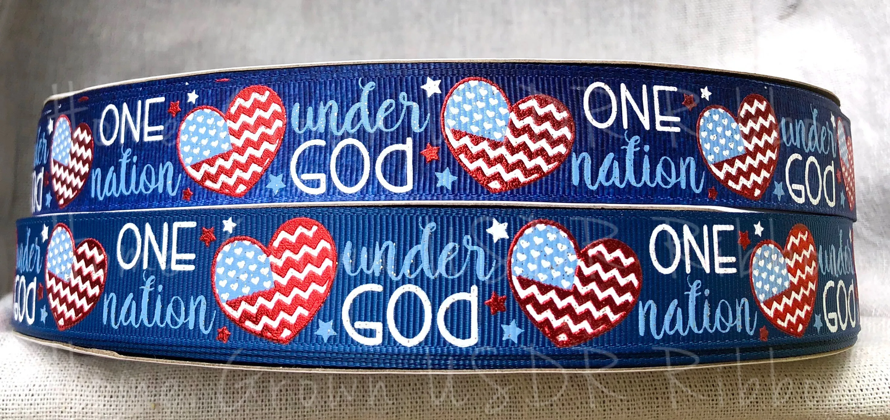 One Nation Under God USDR Ribbon - 7/8 Inch